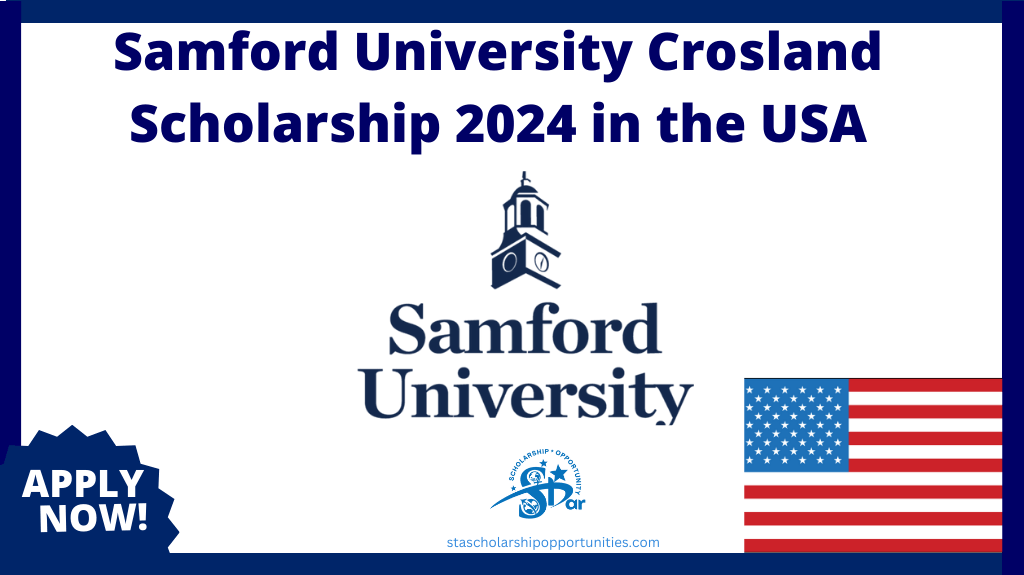 Samford University Crosland Scholarship 2024 in the USA