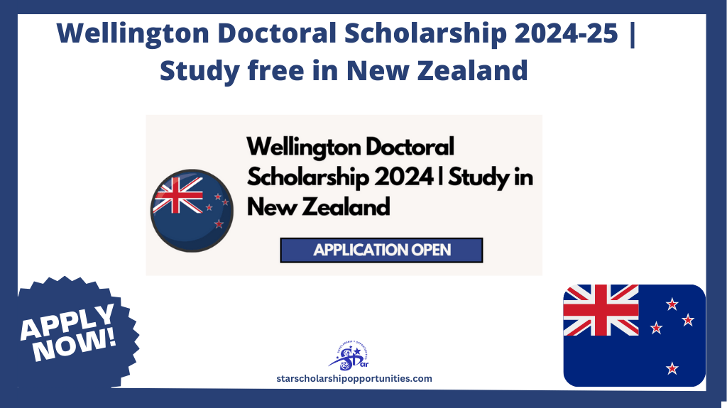 Read more about the article Wellington Doctoral Scholarship 2024-25 | Study free in New Zealand