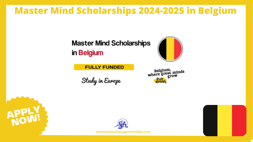 Read more about the article Master Mind Scholarships 2024-2025 in Belgium