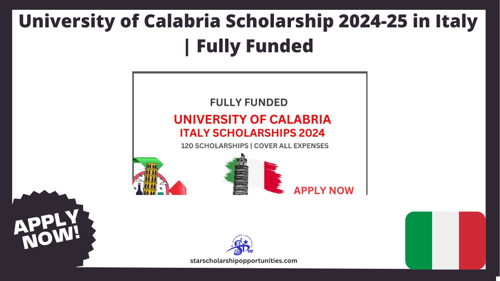 Read more about the article University of Calabria Scholarship 2024-25 in Italy | Fully Funded